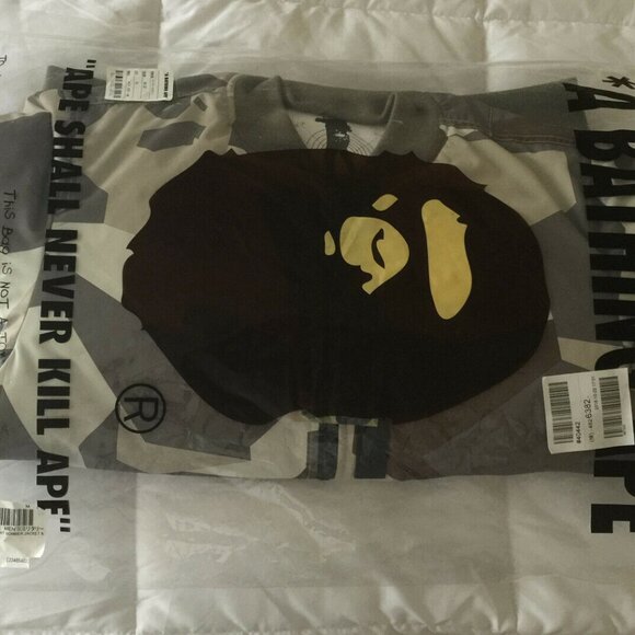 A BATHING APE BAPE MEN'S SPLINTER CAMO LIGHT BOMBER JACKET XL BRAND NEW 2018!!! - Picture 8 of 16